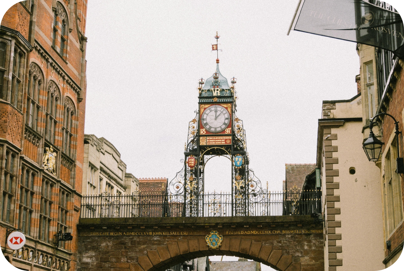 Accountant in Chester with clock tower in view